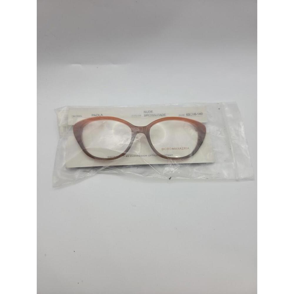 BCBG MAXAZRIA - PAOLA 53/16/140 NUDE BROWN FADE - NEW Authentic WOMEN EYEGLASSES